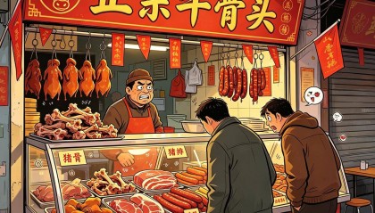 购进猪骨头和猪排1万余斤，店主卤制后冒充牛骨头和牛排卖了18万元， 获刑！