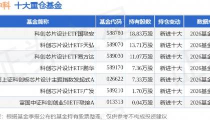 5月14日龙芯中科跌5.97%，科创芯片设计ETF国联安基金重仓该股