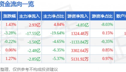 股票行情快报：比亚迪（002594）6月10日主力资金净买入2.93亿元