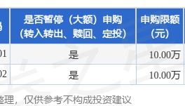 公告速递：中海货币基金暂停代销机构大额申购业务