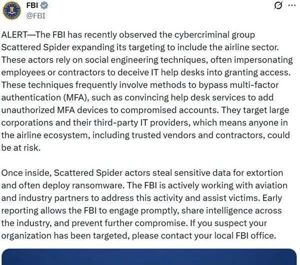 捷豹路虎遭受严重网络攻击,停产或将持续到11月,3.3万员工“被迫休假”,预计损失上亿英镑利润,黑客组织“分散蜘蛛”宣称负责