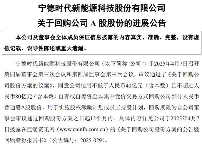 宁德时代斥巨资回购股份